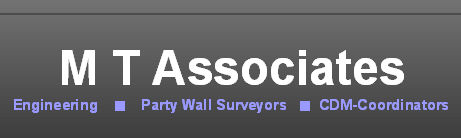 M


      
 
 
     
 
 
        
 
        
 
 
 
 
      
 
 & 
 
      
 M 
     
 
      T Associates 
     
 
     
 
      
 
 
     
 
     - 
 
 
     
 
      
 
 
     Engineers 
     |
 
     
 
     
 
 
      
 
 
     
 Party     Wall Surveyors     
 |
     
 
 
      
 
 
     
 
     
 
     
 
     3D 
     CDM Coordinators